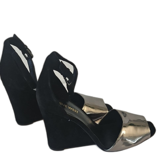 Nine West Black and Silver Stiletto Heels - Picture 6 of 13